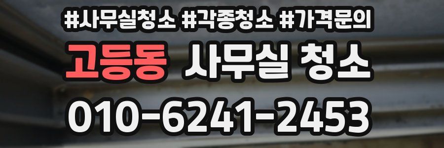 고등동 사무실 청소