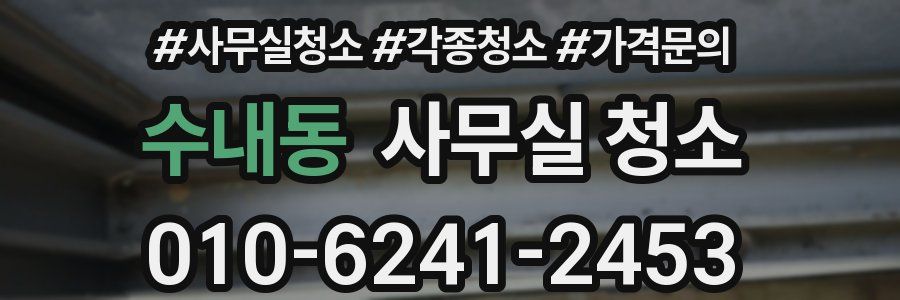 수내동 사무실 청소