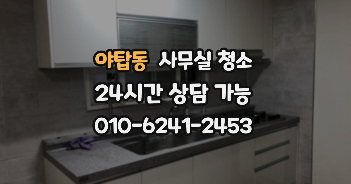 야탑동 사무실 청소
