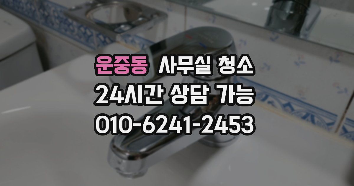 운중동 사무실 청소