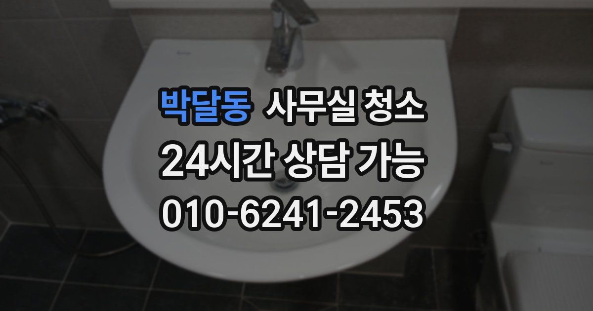 박달동 사무실 청소