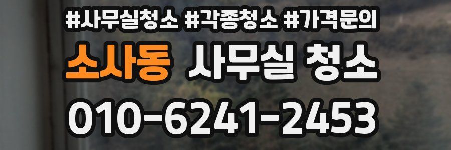소사동 사무실 청소