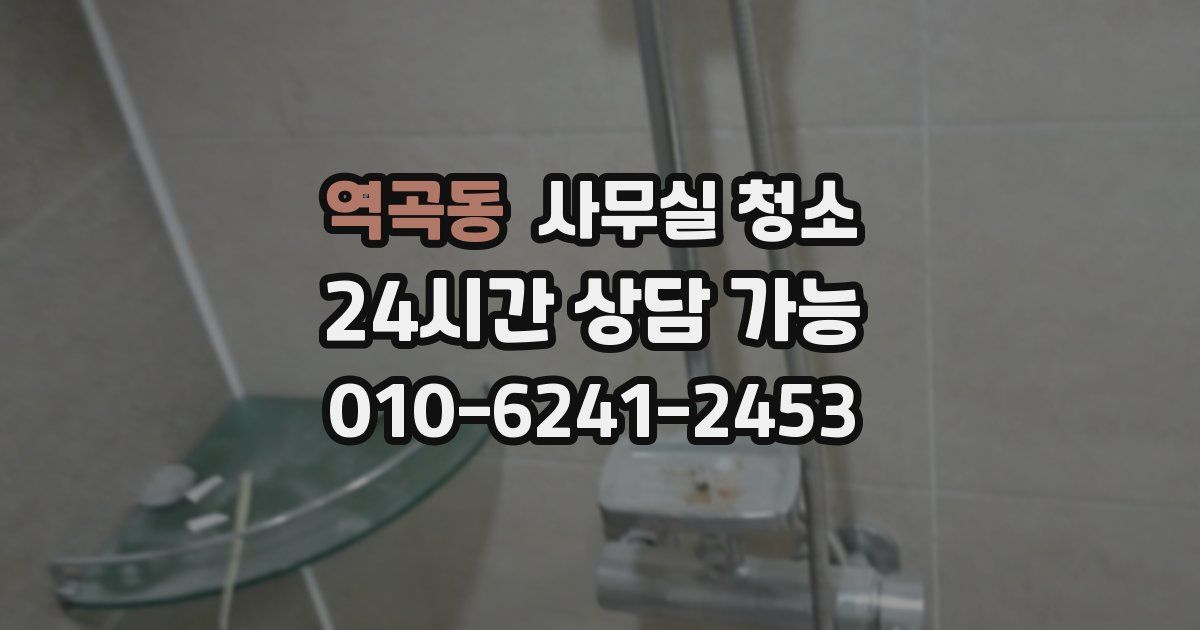 역곡동 사무실 청소