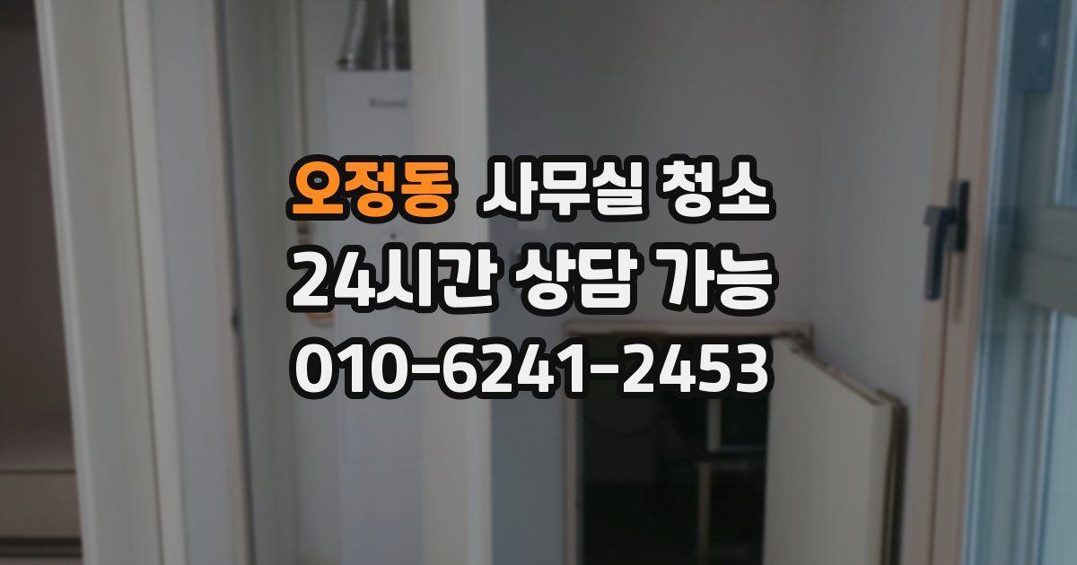 오정동 사무실 청소
