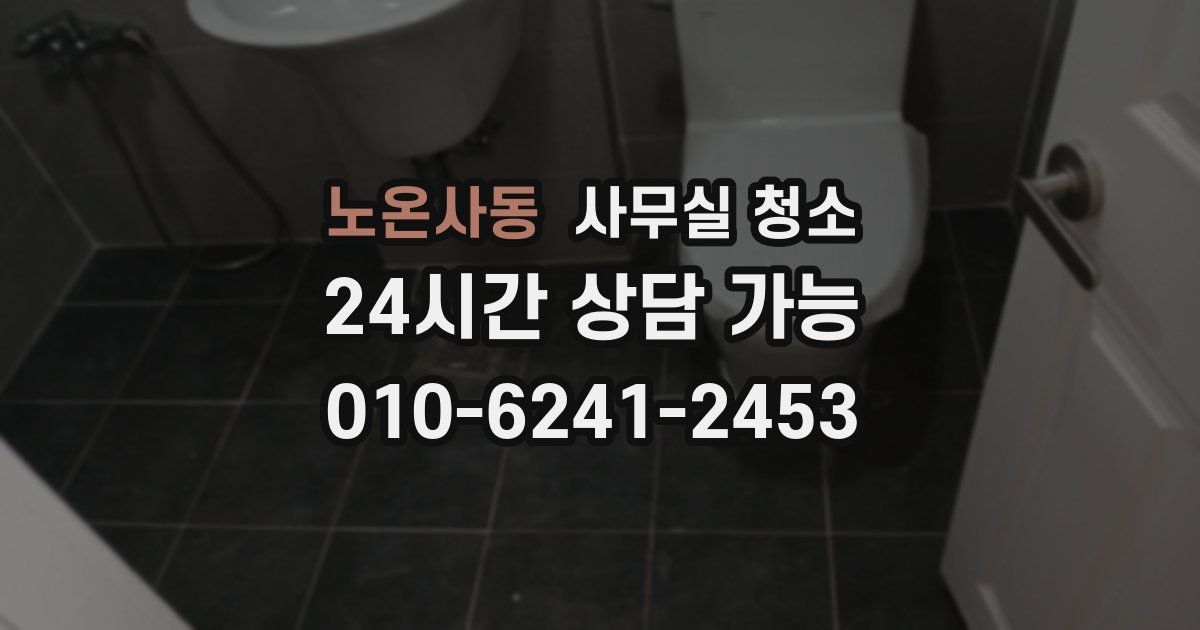 노온사동 사무실 청소
