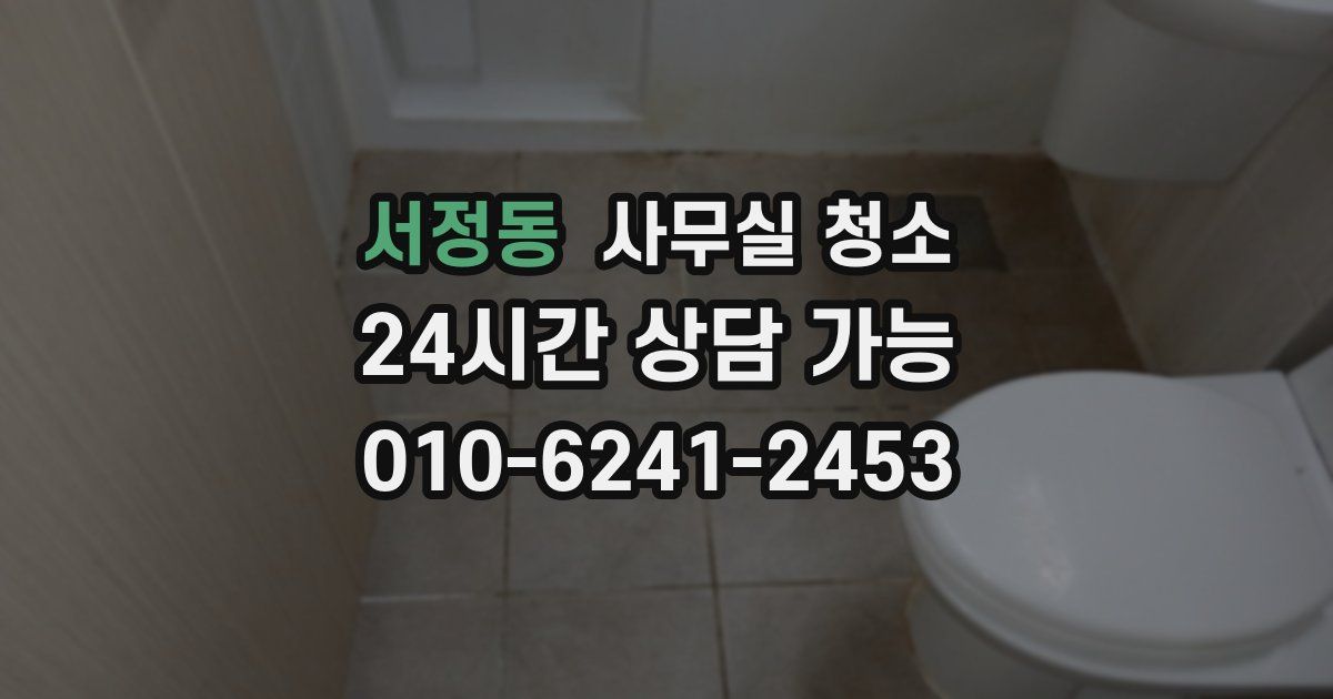 서정동 사무실 청소