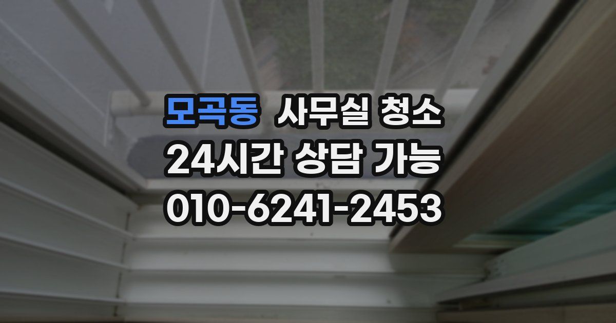 모곡동 사무실 청소