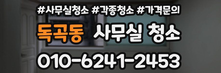 독곡동 사무실 청소