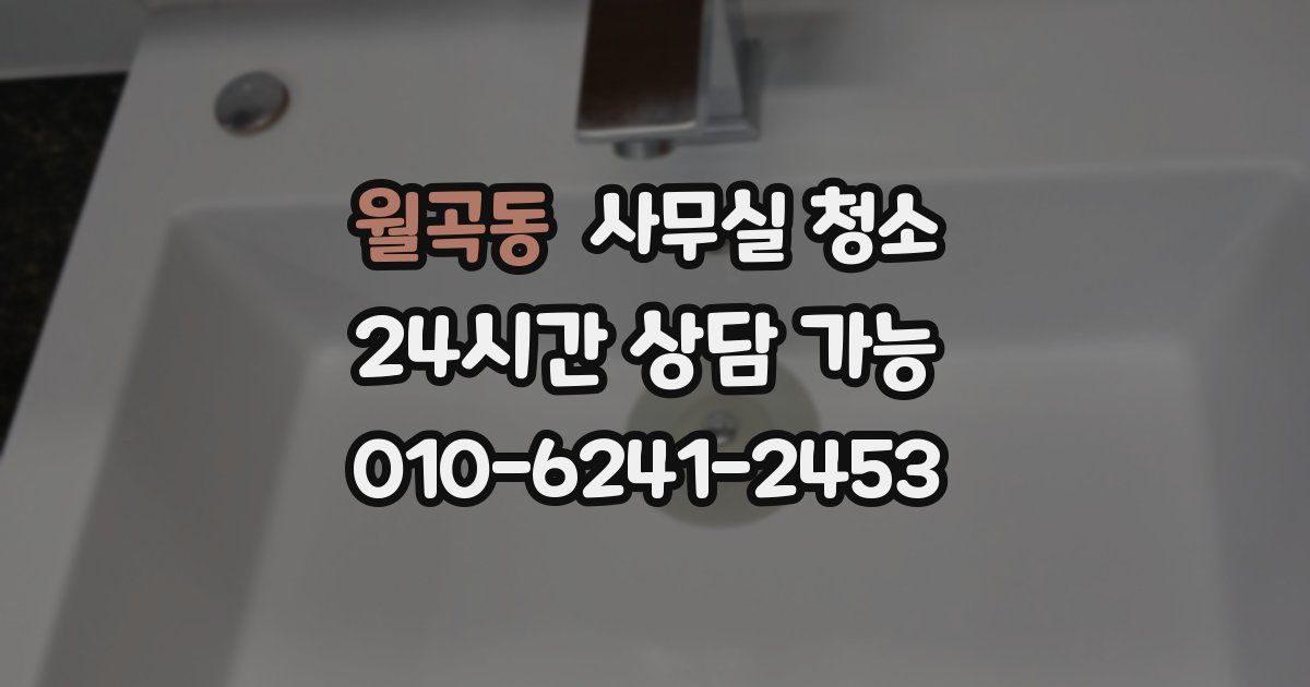 월곡동 사무실 청소