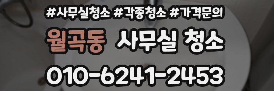 월곡동 사무실 청소
