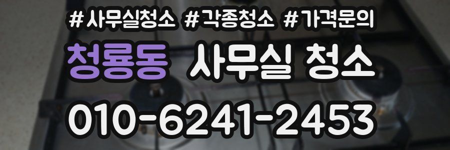 청룡동 사무실 청소