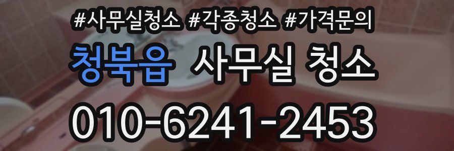 청북읍 사무실 청소