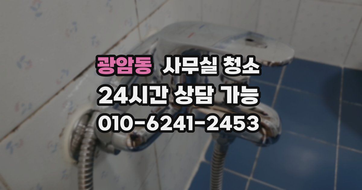 광암동 사무실 청소