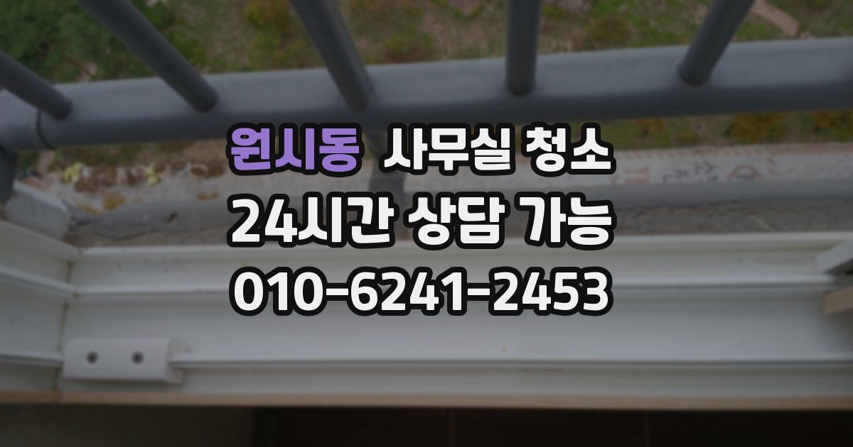 원시동 사무실 청소