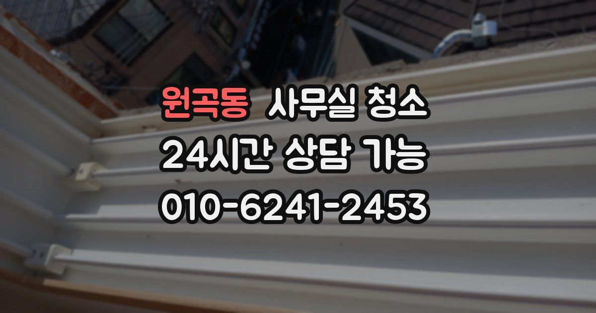 원곡동 사무실 청소