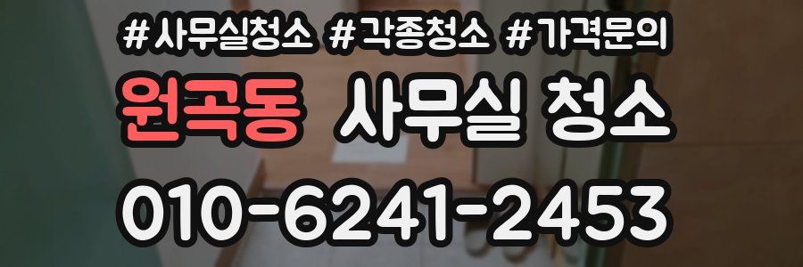 원곡동 사무실 청소