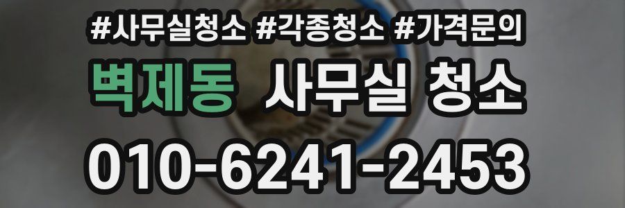 벽제동 사무실 청소