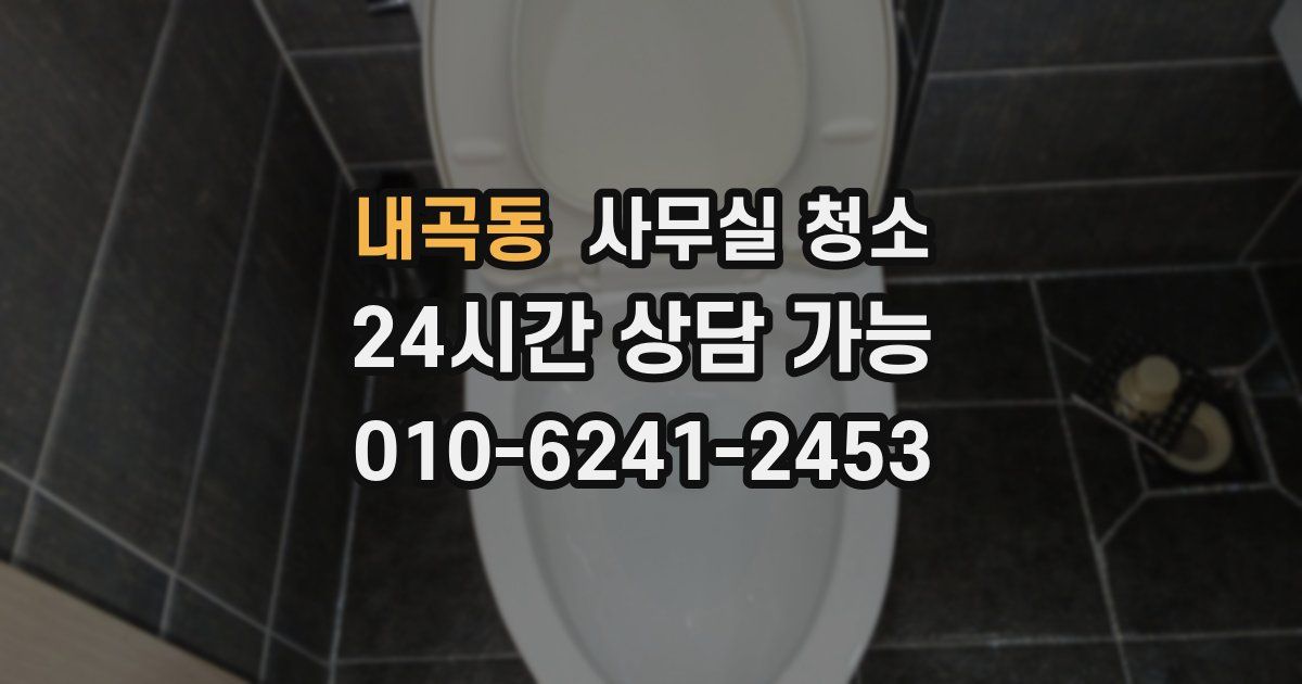 내곡동 사무실 청소