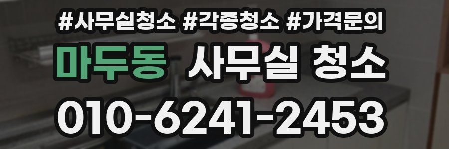 마두동 사무실 청소