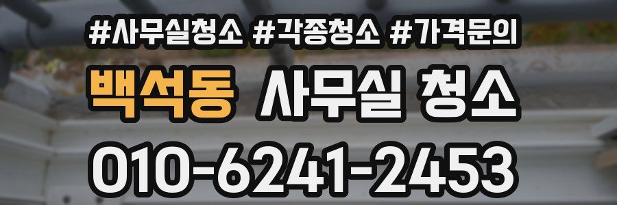 백석동 사무실 청소