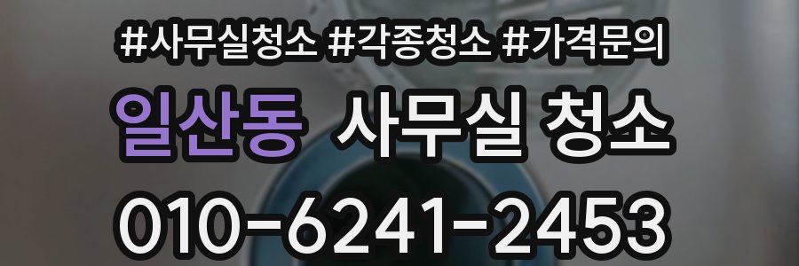 일산동 사무실 청소