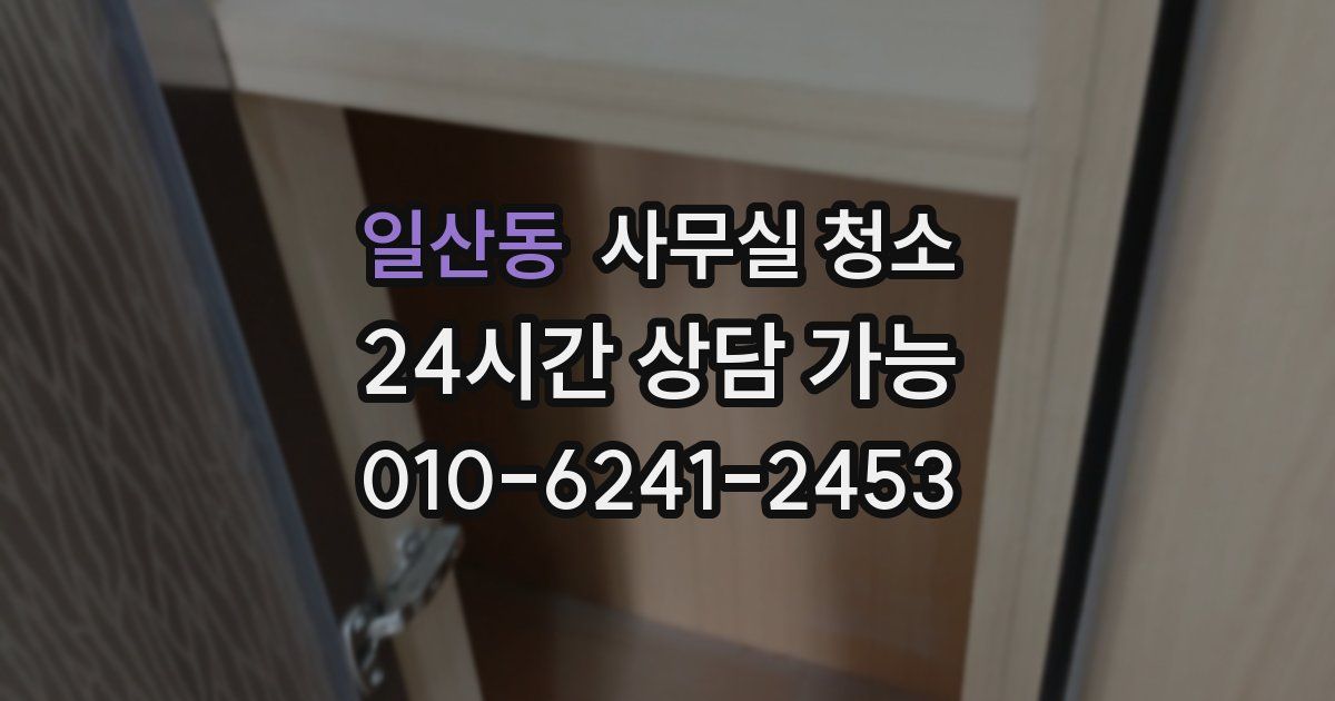 일산동 사무실 청소