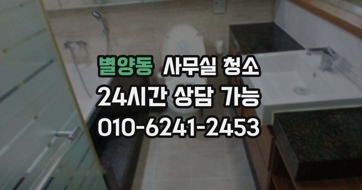 별양동 사무실 청소
