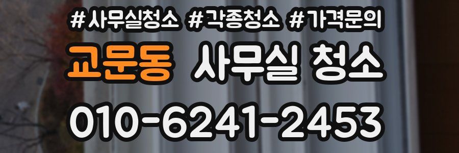 교문동 사무실 청소