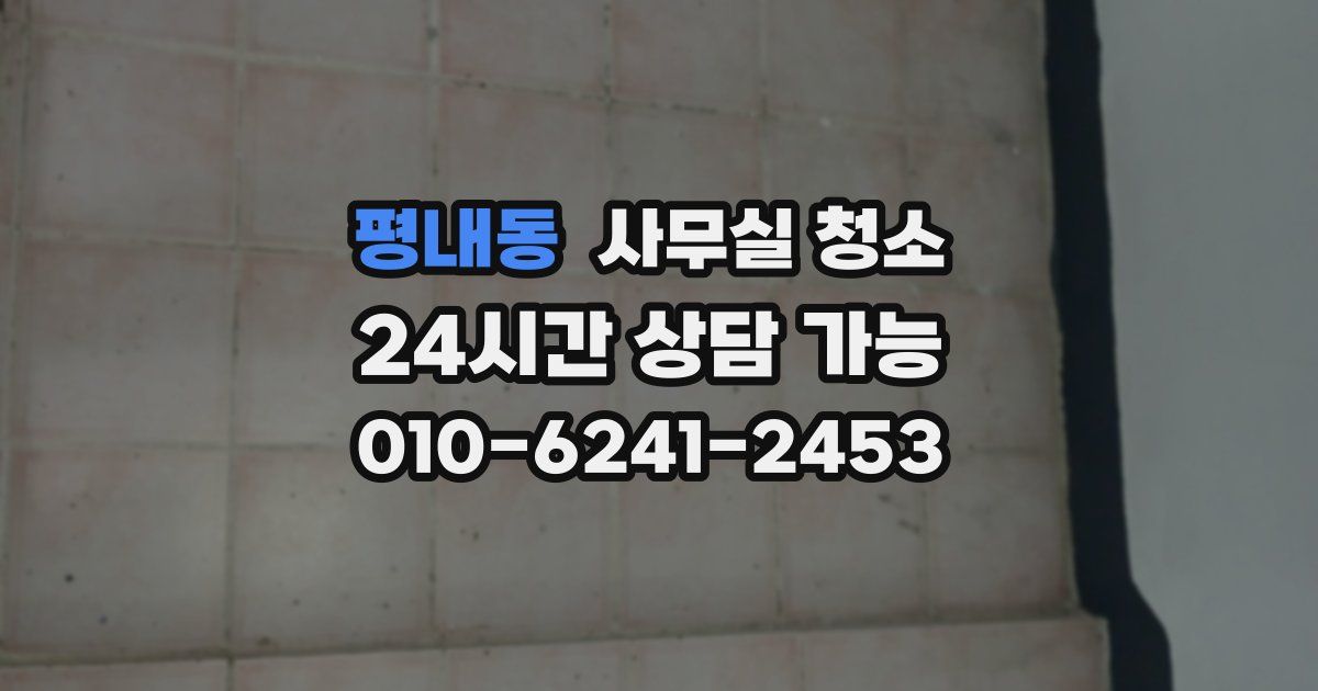 평내동 사무실 청소