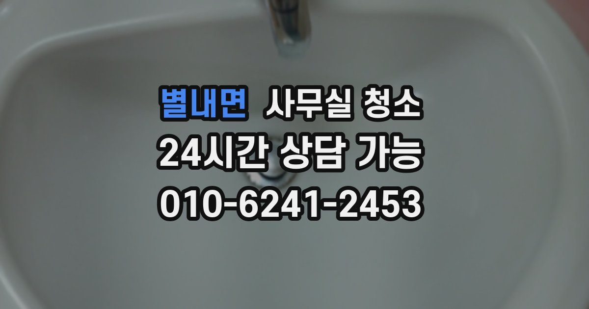별내면 사무실 청소
