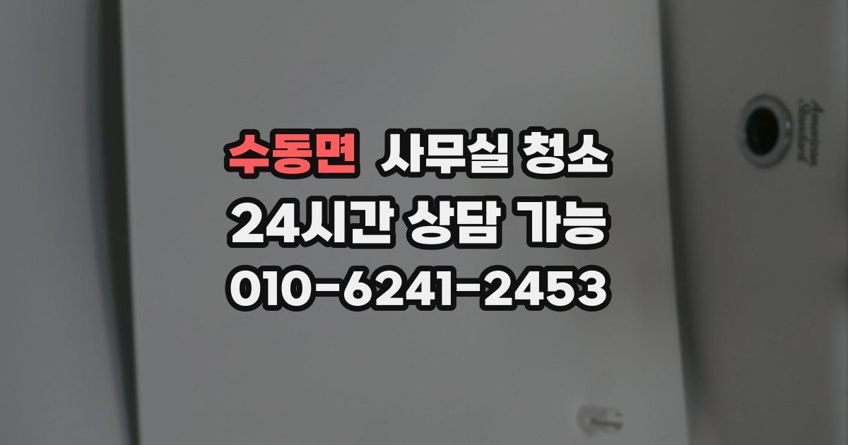 수동면 사무실 청소