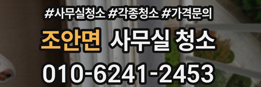 조안면 사무실 청소
