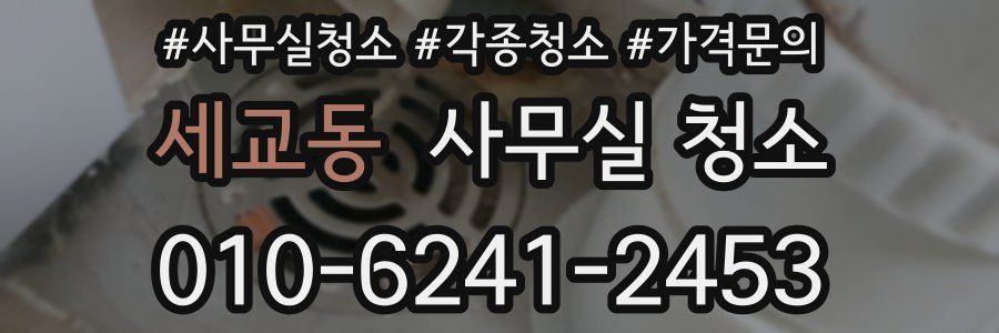 세교동 사무실 청소