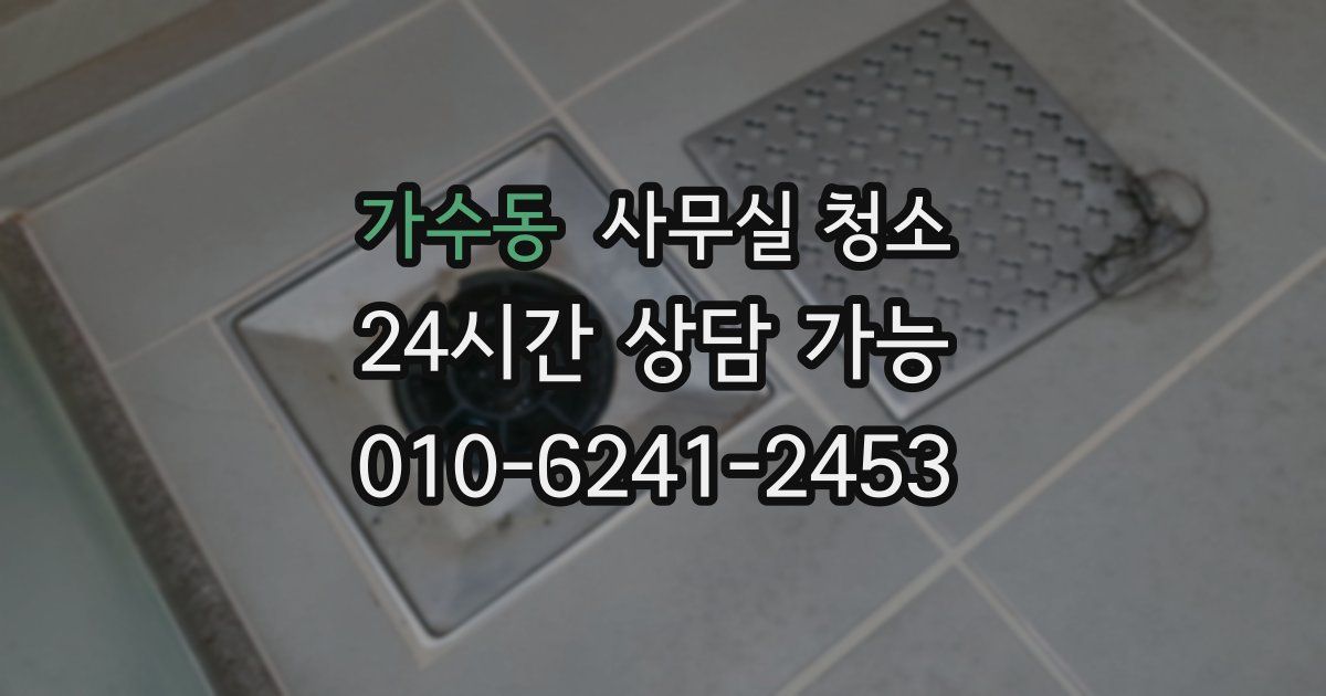 가수동 사무실 청소