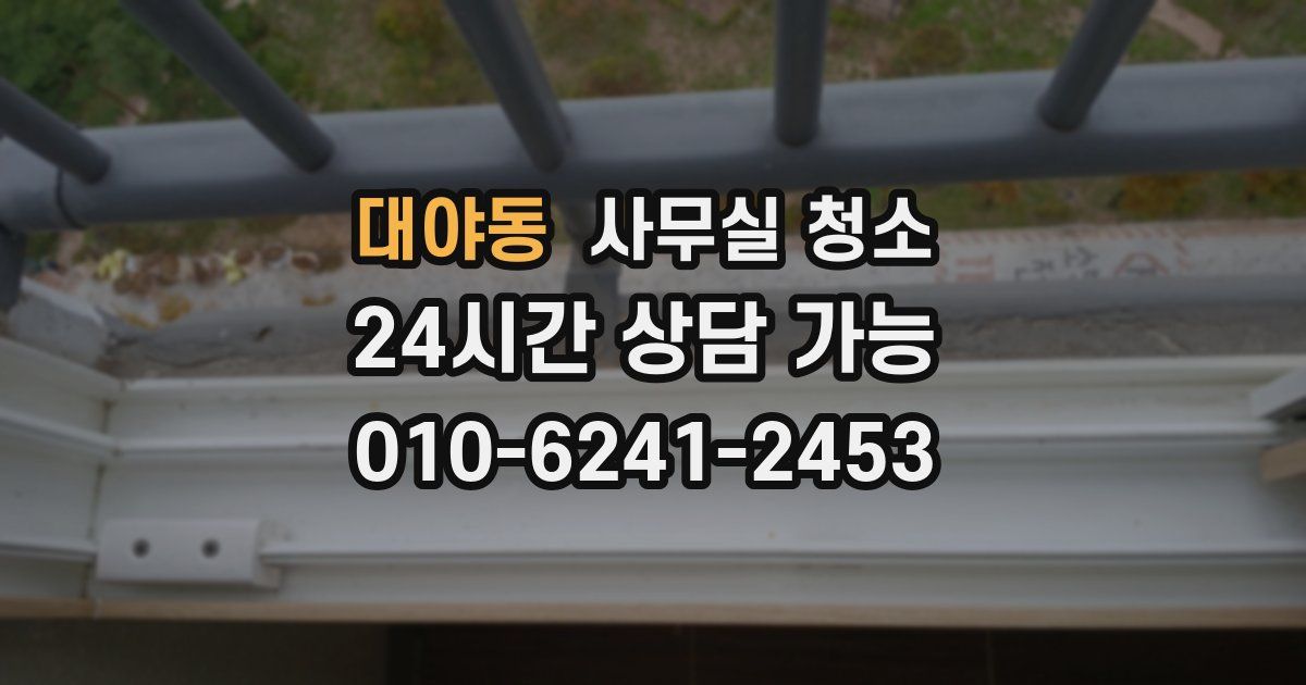 대야동 사무실 청소