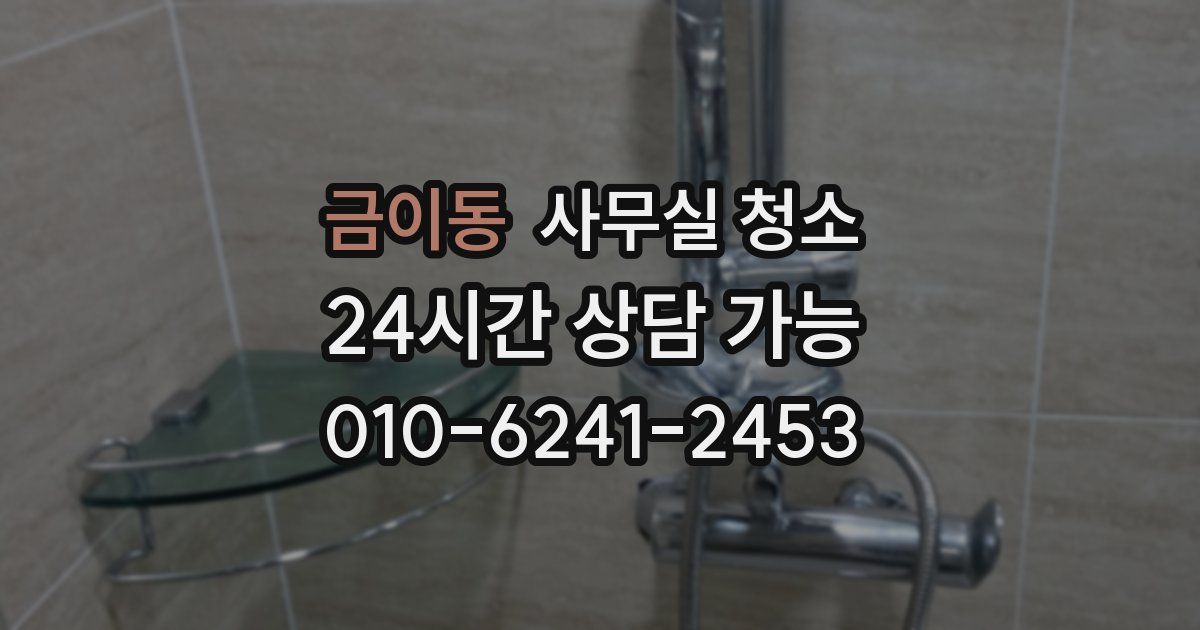 금이동 사무실 청소
