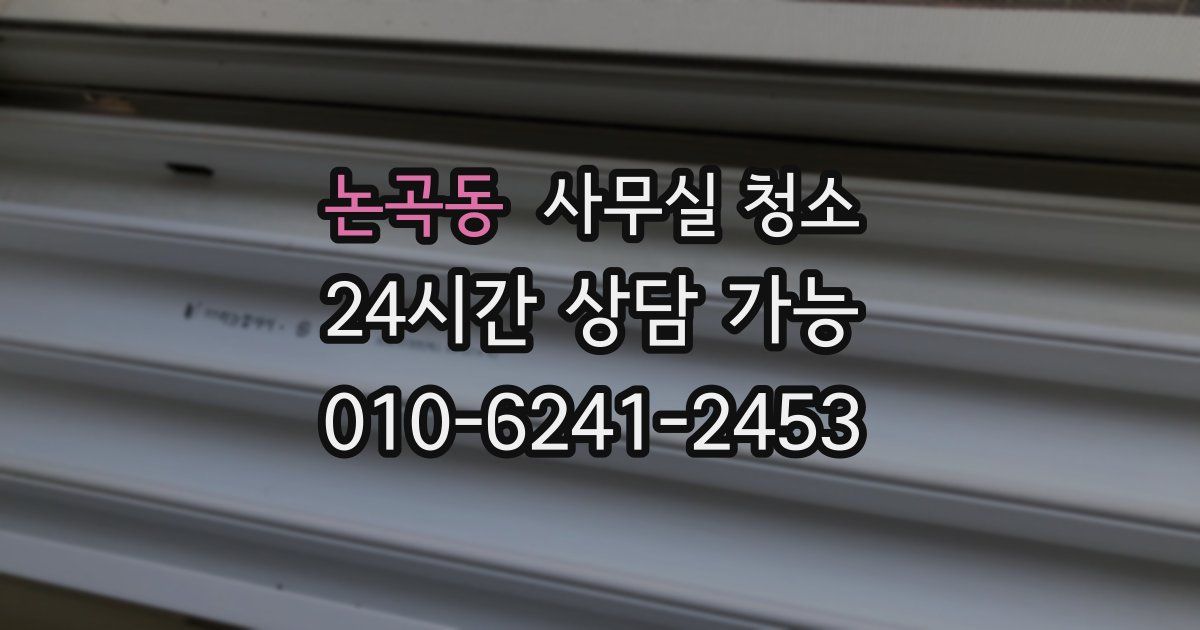 논곡동 사무실 청소