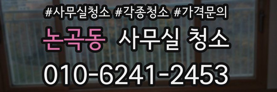 논곡동 사무실 청소