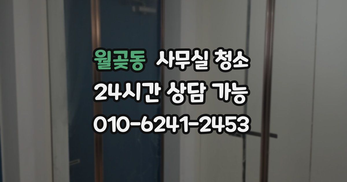 월곶동 사무실 청소