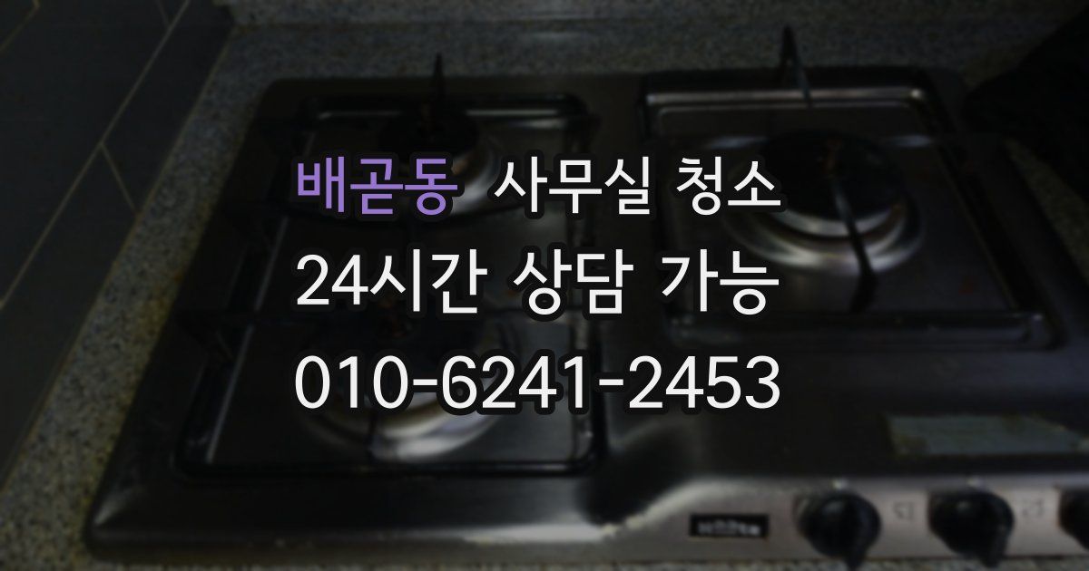 배곧동 사무실 청소