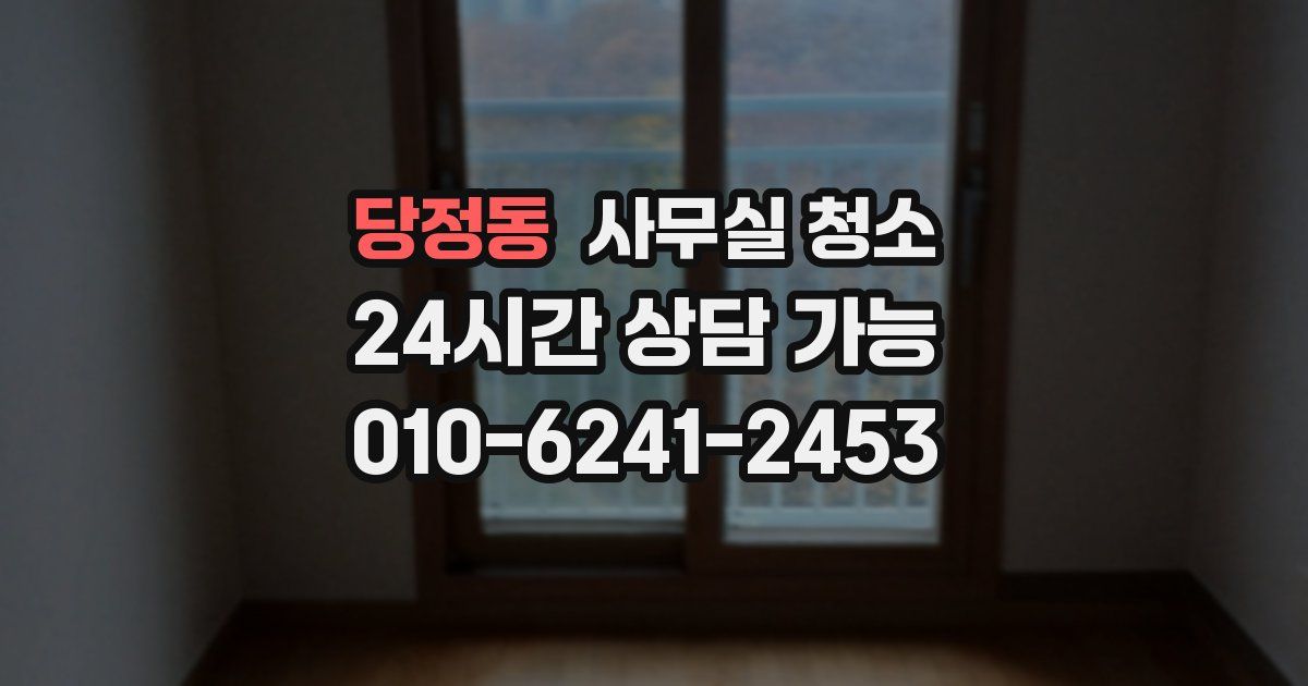 당정동 사무실 청소