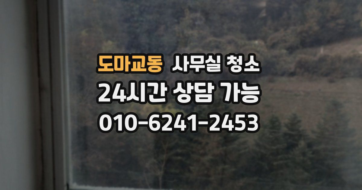 도마교동 사무실 청소