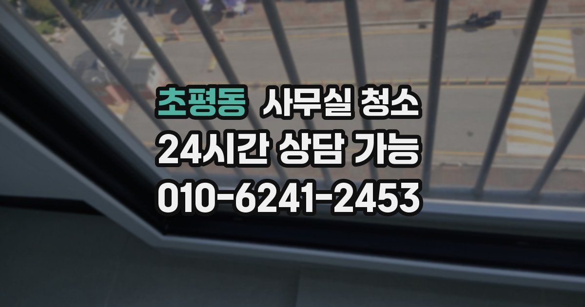 초평동 사무실 청소