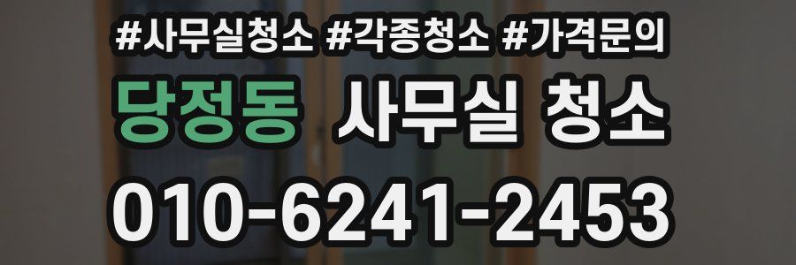당정동 사무실 청소