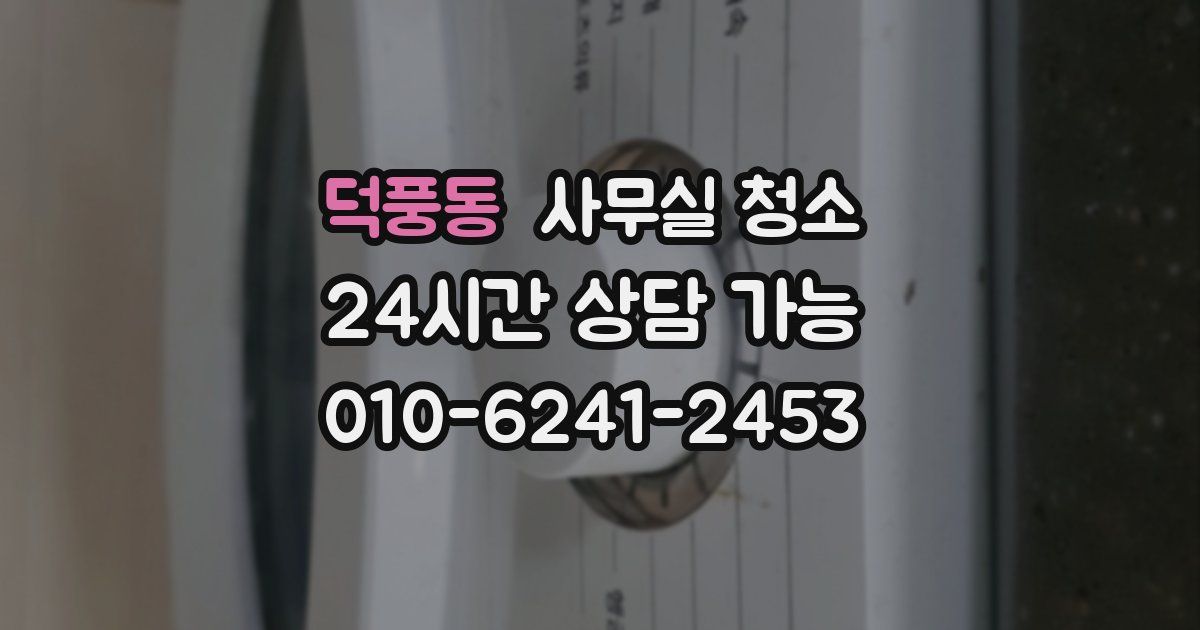 덕풍동 사무실 청소
