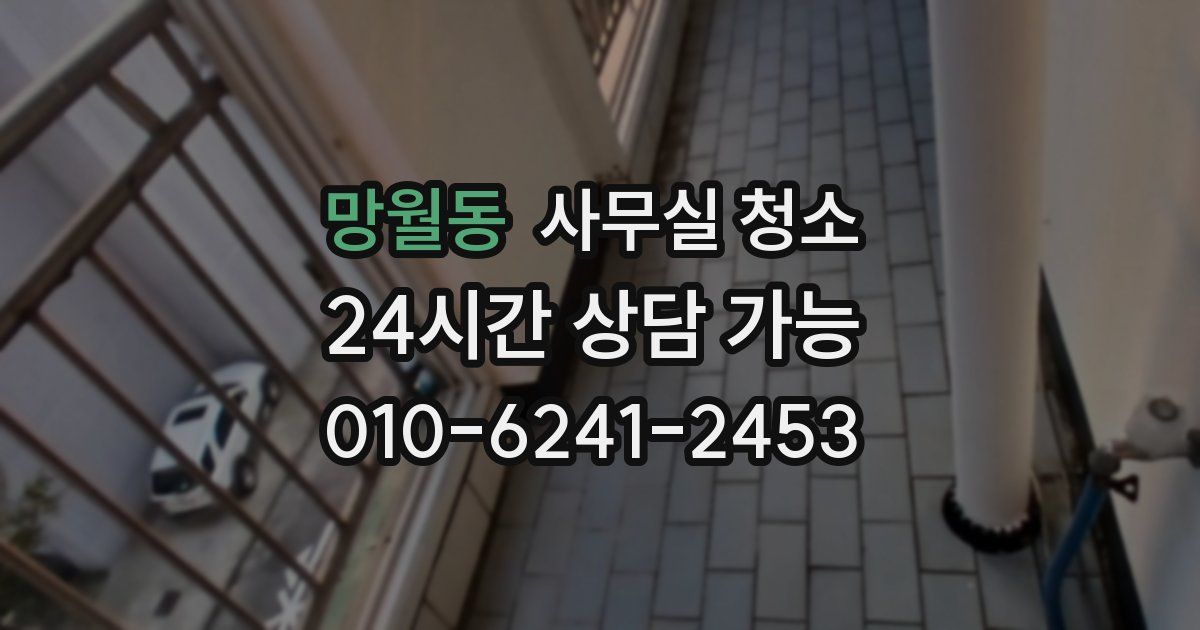 망월동 사무실 청소