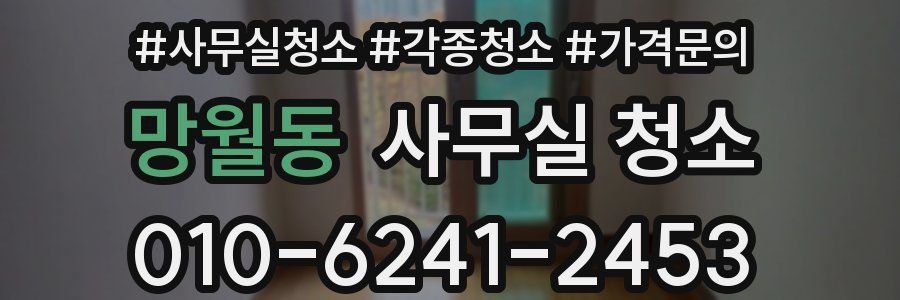 망월동 사무실 청소