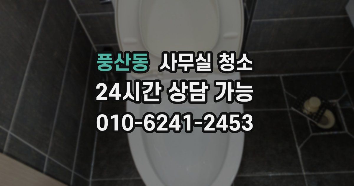 풍산동 사무실 청소