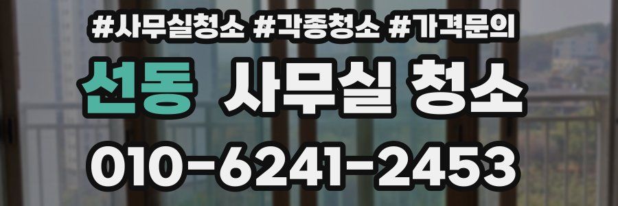 선동 사무실 청소