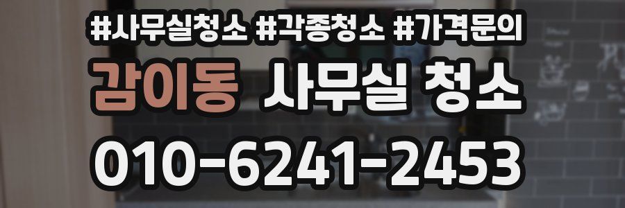 감이동 사무실 청소